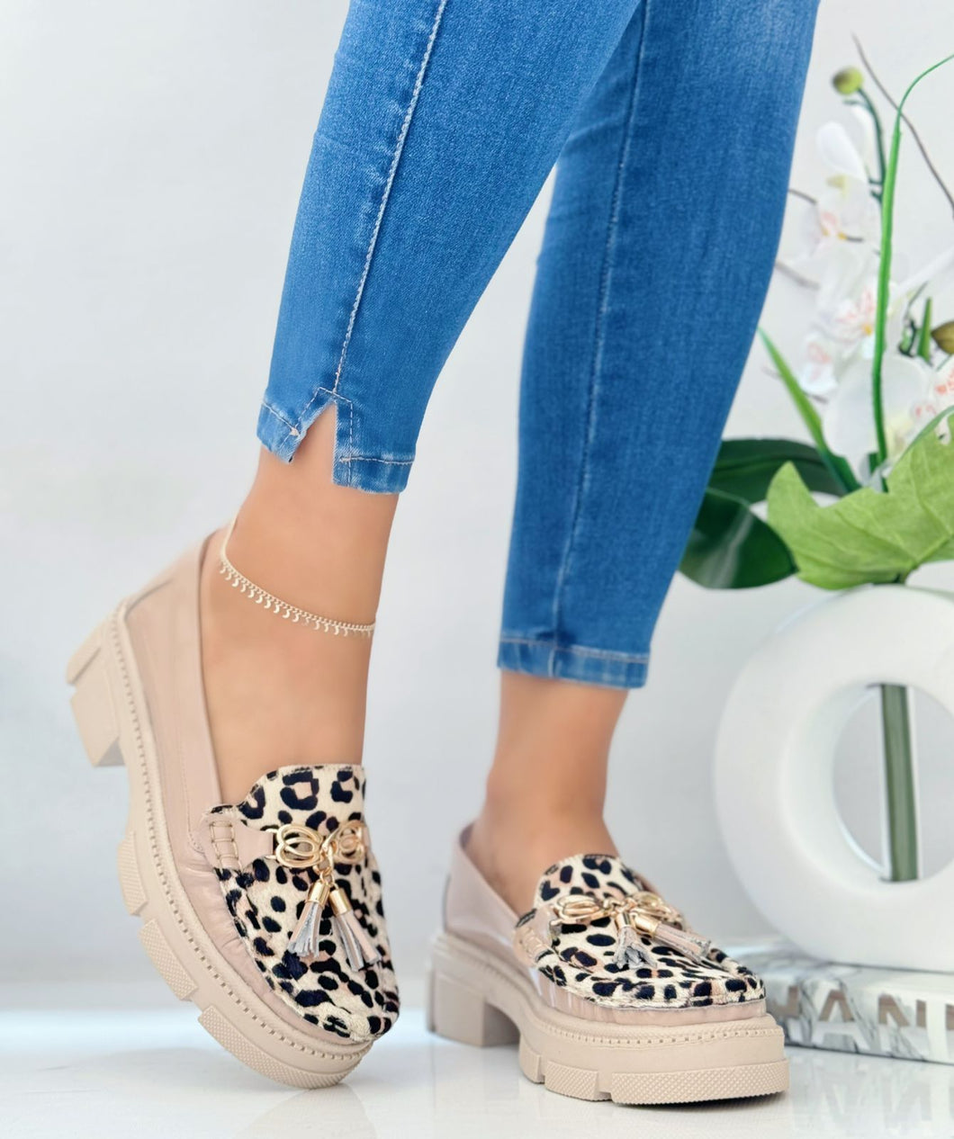 GIOVANNA TAUPE X ANIMAL PRINT